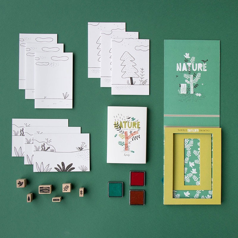 activité timbres en bois